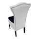 Scaune Royal catifea alb cu negru