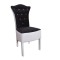 Scaune Royal catifea alb cu negru