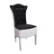 Scaune Royal catifea alb cu negru