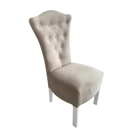 Scaune Royal catifea crem