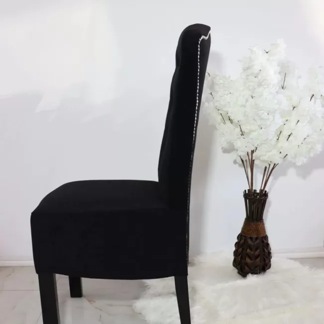 Scaune Royal catifea neagră