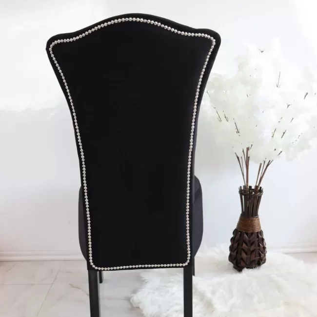 Scaune Royal catifea neagră