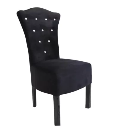 Scaune Royal catifea neagră