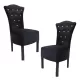 Scaune Royal catifea neagră
