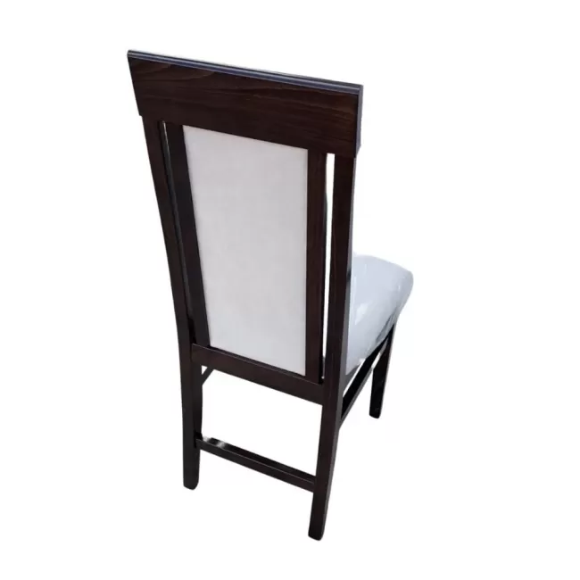 Scaune Vera lemn wenghe, catifea bej