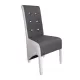 Scaune tapițate Zara din piele eco gri