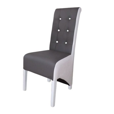 Scaune tapițate Zara din piele eco gri Scaune tapițate Zara din piele eco gri