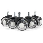 Set 5 Roți, role duble silicon pentru scaun de birou Set 5 Roți, role duble silicon pentru scaun de birou