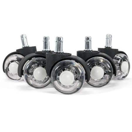Set 5 Roți, role duble silicon pentru scaun de birou Set 5 Roți, role duble silicon pentru scaun de birou