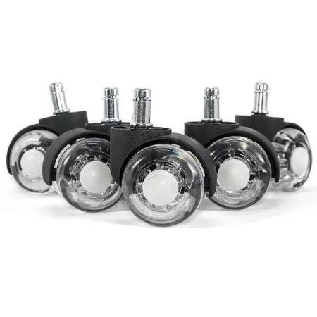 Set 5 Roți, role duble silicon pentru scaun de birou