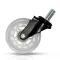 Roti din silicon transparent pentru scaune de birou