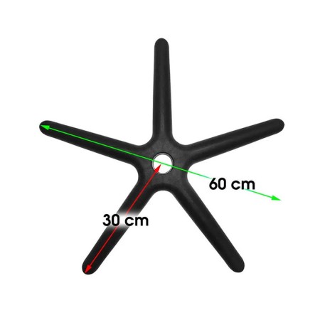 Bază stea pentru scaune D600 cu diametru exterior de 600 mm Bază stea pentru scaune D600 cu diametru exterior de 600 mm