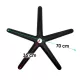 Bază stea metalică neagră rezistentă pana la 150 kg