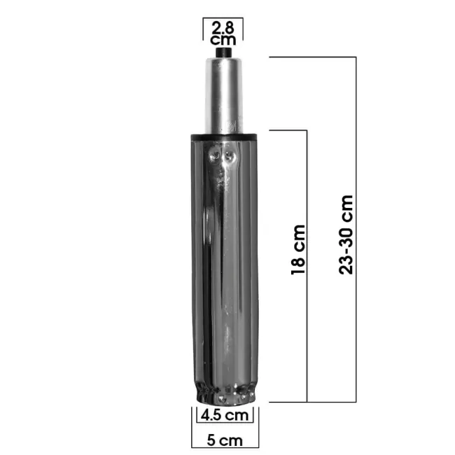 Piston cromat pentru scaune birou