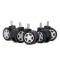 Set 5 roți gumate pentru scaune gaming-Alb