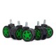 Set 5 roti gumate pentru scaune gaming-Verde