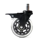 Role din silicon cu frâna pentru scaun de birou