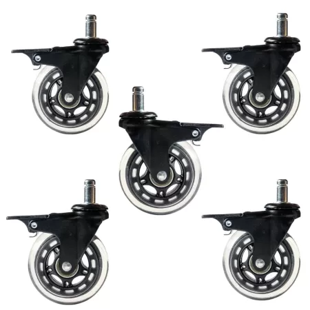 Roți din silicon cu frâna pentru scaun de birou