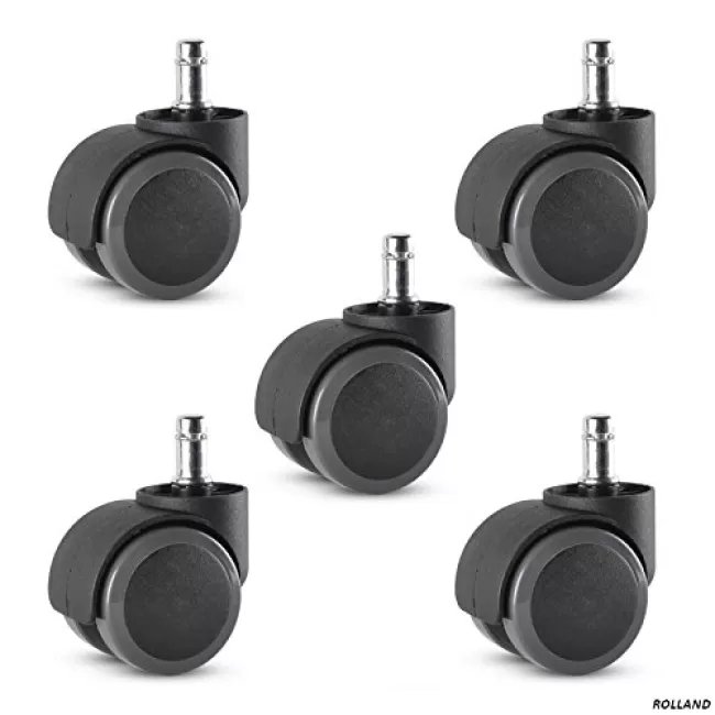 Set role, roți gumate pentru scaune de birou