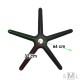 Bază stea pentru scaune de birou-model D640 Bază stea pentru scaune de birou-model D640
