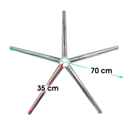 Bază stea metalică pentru scaune directoriale D700 Bază stea metalică pentru scaune directoriale D700