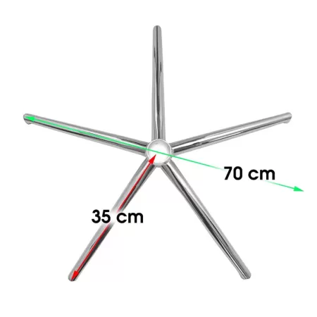 Bază stea metalică pentru scaune directoriale D700