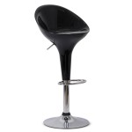 Scaune de bar și insulă bucătărie ABS 105 negru Scaune de bar și insulă bucătărie ABS 105 negru