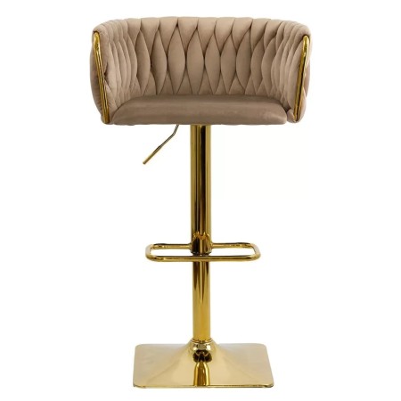 Scaune de bar și insulă bucătărie din catifea ABS118P Bej Scaune de bar și insulă bucătărie din catifea ABS118P Bej