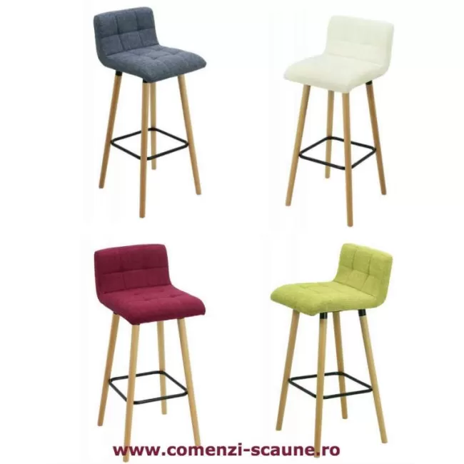 Set 4 scaune de bar și insulă bucătărie ABS 127