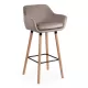 Scaune de bar și insulă bucătărie cu șezut din catifea și cadru din lemn ABS 1271