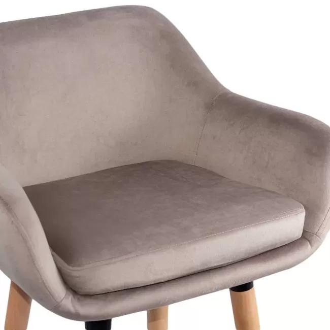 Scaune de bar și insulă bucătărie cu șezut din catifea și cadru din lemn ABS 1271