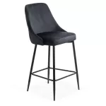 Scaune de bar fixe și moderne ABS143 Negru