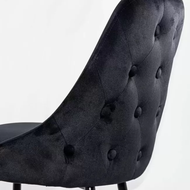 Scaune de bar fixe și moderne ABS143 Negru