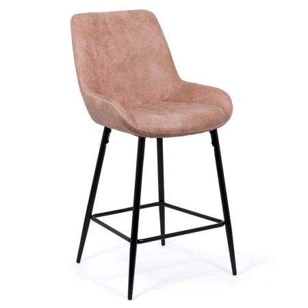 Scaun de bar fix din piele ecologica si picioare din otel ABS 146 Scaun de bar fix din piele ecologica si picioare din otel ABS 146
