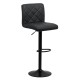 Scaun de bar eco piele ABS 147 Negru Scaun de bar eco piele ABS 147 Negru