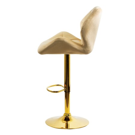 Scaune de bar, insulă bucătărie din catifea ABS 148 Crem Scaune de bar, insulă bucătărie din catifea ABS 148 Crem