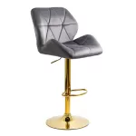 Scaune de bar, insulă bucătărie din catifea ABS 148 gri
