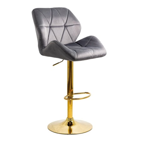 Scaune de bar, insulă bucătărie din catifea ABS 148 gri Scaune de bar, insulă bucătărie din catifea ABS 148 gri