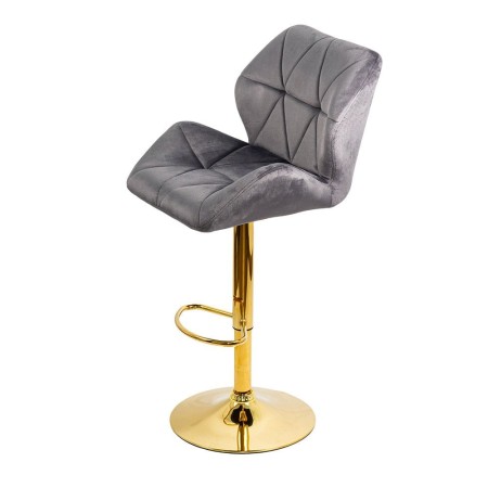 Scaune de bar, insulă bucătărie din catifea ABS 148 gri Scaune de bar, insulă bucătărie din catifea ABS 148 gri