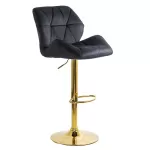 Scaune de bar, insulă bucătărie din catifea ABS 148 negru