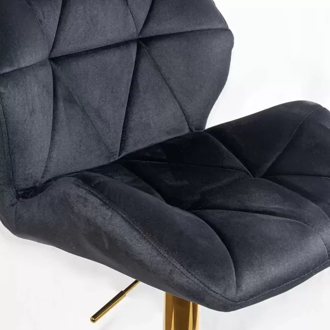 Scaune de bar, insulă bucătărie din catifea ABS 148 negru