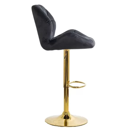 Scaune de bar, insulă bucătărie din catifea ABS 148 negru
