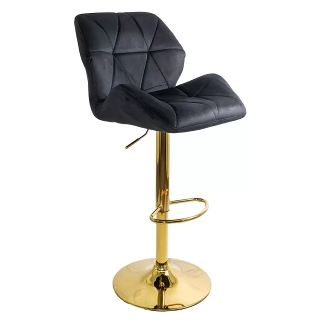 Scaune de bar, insulă bucătărie din catifea ABS 148 negru