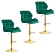 Scaune de bar, insulă bucătărie din catifea ABS 148 Verde