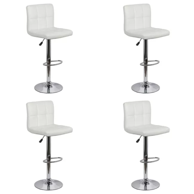 Set 4 scaune de bar moderne rotative ABS 191