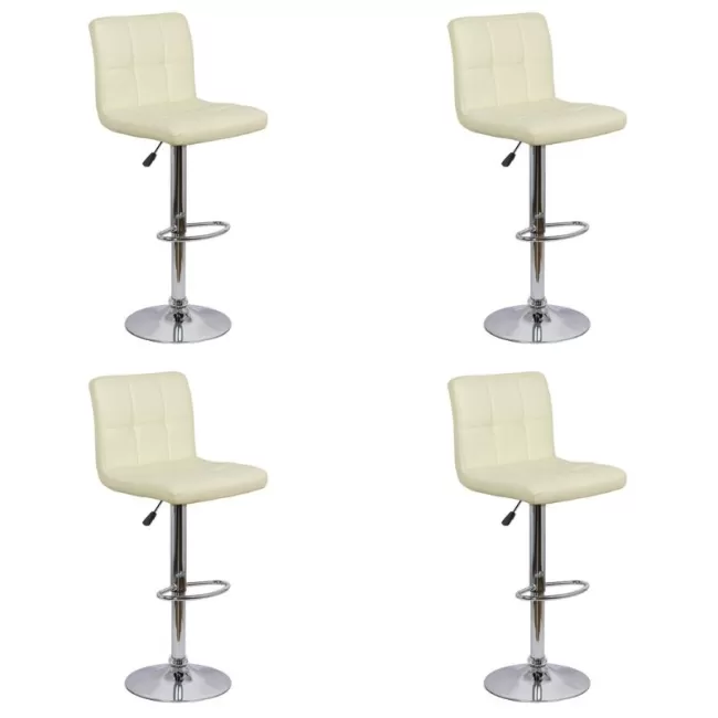 Set 4 scaune de bar moderne rotative ABS 191