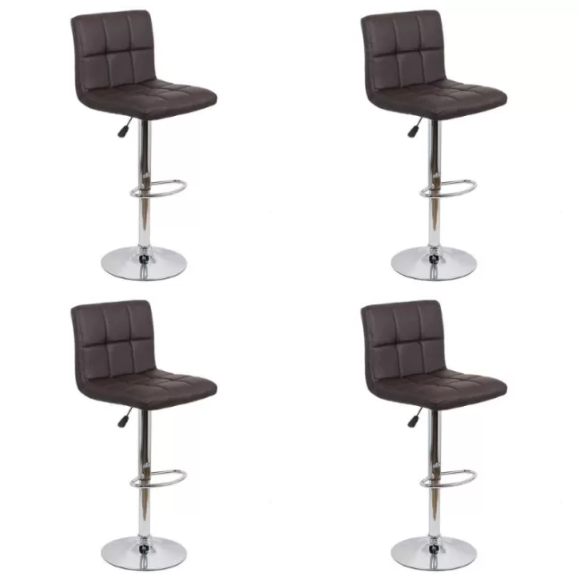Set 4 scaune de bar moderne rotative ABS 191