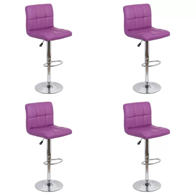 Set 4 scaune de bar moderne rotative ABS 191