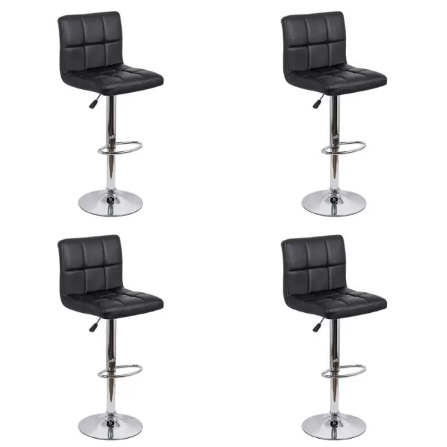 Set 4 scaune de bar moderne rotative ABS 191