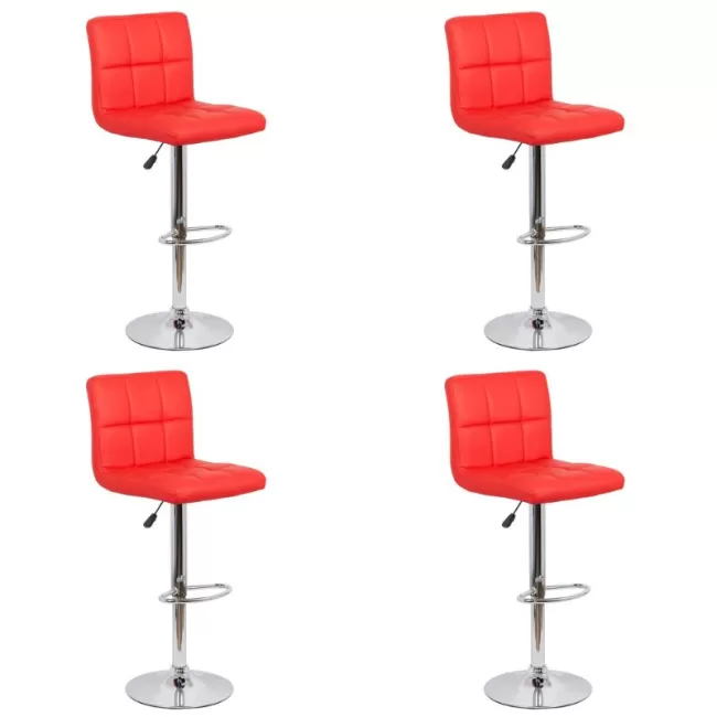 Set 4 scaune de bar moderne rotative ABS 191